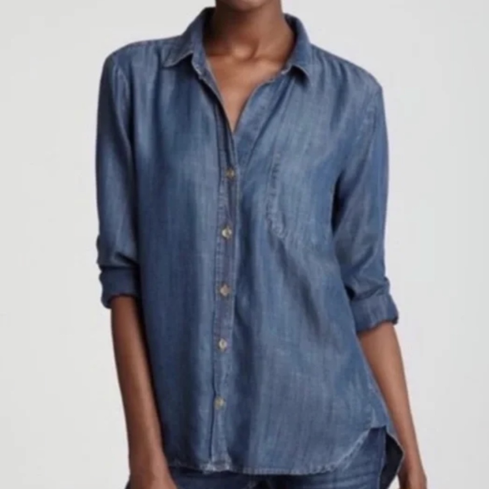 Cloth & Stone Peach wash shirt, XS, L1043 - Picture 5 of 5